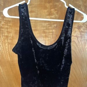 Small velvet crop top from Forever 21